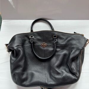Tory Burch Black Leather Shoulder Bag
